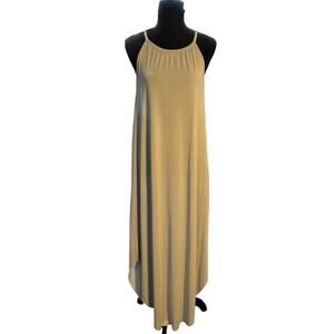 If You Be My Star I'll Be Your Sky Light Gray Modal Blend Maxi Sun Dress Size M